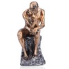 HERCHR Statue Bronze The Thinker Man Bronze Sculpture, Deep Contemplation