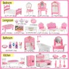 35 Pcs Dollhouse Furniture Accessories Set Mini House Furniture Small
