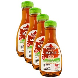 BetterTaste Maple Natural Flavored Allulose Syrup, 11.75-Ounce (Pack of 4), Zero Calorie Sugar Substitute, Non-GMO, Non-Erythritol, Gluten Free & Vegan Liquid Sweetener