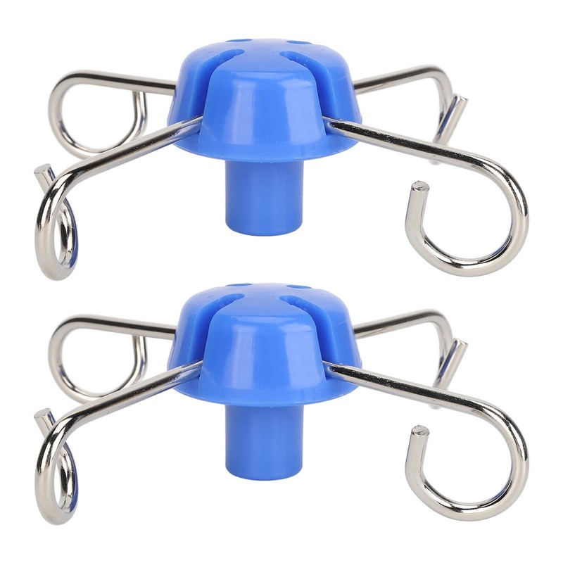 2PCS IV Pole Hooks Metal Infusion Stand Hook Drip Bag