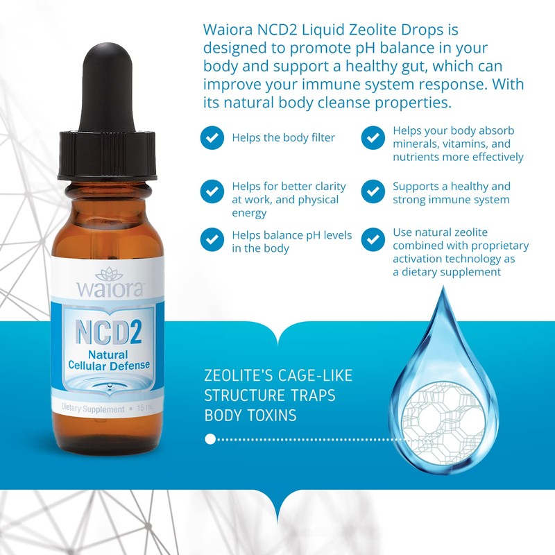 Waiora NCD2 Liquid Mineral Supplement, Advanced Cellular Support Formula, Daily