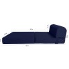 Danfuton Navy Sleeper Chair Folding Foam Beds, Portable Sleepover Sofa