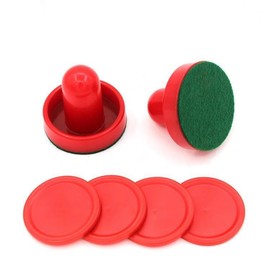 zalati Air Hockey Paddles and Pucks Small Size for Kids Great Goal Handles Pushers Play Table Replacement Accessories