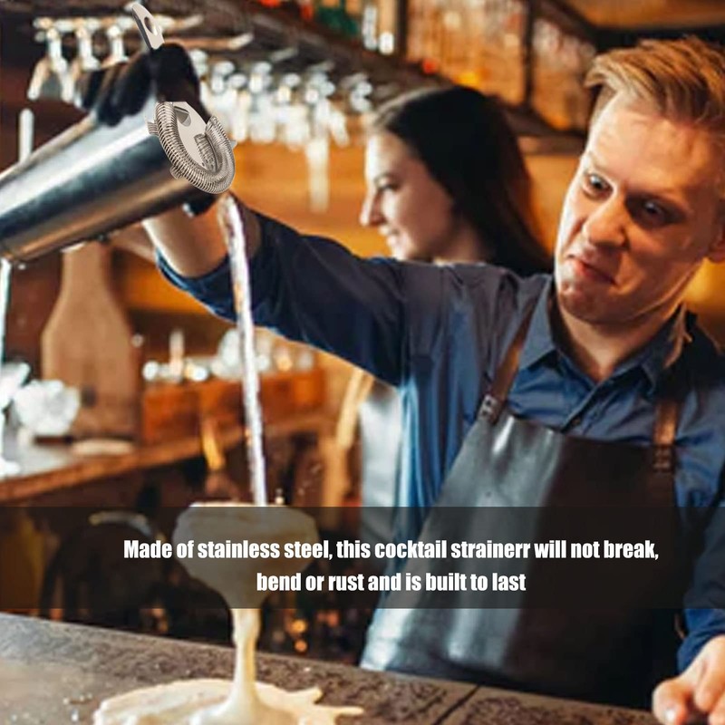 Hawthorne Cocktail Strainer Stainless Steel Bar Strainer Heavy Duty Drink