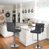 Huracan Swivel Counter Height Stool Set of 2 Grey Bar