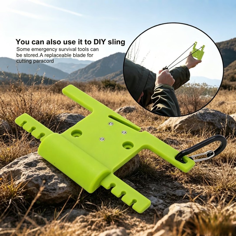 Spool Tool, Multifunctional Paracord Device Paracord Holder Spool Survival Kit