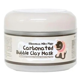 Elizavecca Carbonated Bubble Clay Mask 100 g Mascarilla Facial Purificante con Carbón Activo y Arcilla, Limpieza Profunda que Desobstruye Poros,...