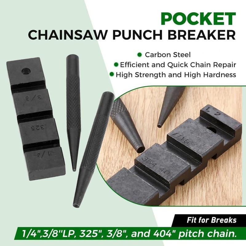 3PCS Pocket Chainsaw Breaker Chain Saw Repairing Mending Tool Set