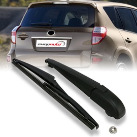 Shopauto Rear Windshield Wiper Arm Blade Assembly Kit Compatible with 2006-2012 Toyota RAV4, Rear Window Wiper Replacement 85241-42070