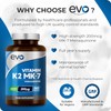 EVO NUTRITION Vitamin K2 MK-7 200mcg | 365 Vegetarian and