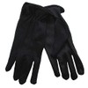 Black Cotton Gloves - Slip Resistant (12 Pairs) (Large)