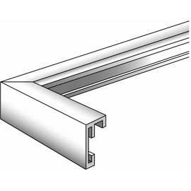 Walther design AJ520S Chair, aluminum frame 6x8 inch (15x20 cm), silver