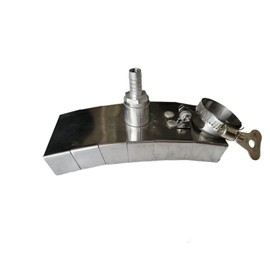 TIG Welding Trailing Shield, DIY TIG Welder Trail Cup with 7mm Hose Barb Fitting, Support for Tube Diameter from 219mm, Adjustable Clamp Support Variable Welding Cup Size (tube out side welding)