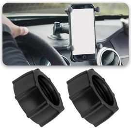 YINETTECH 10pcs Car Phone Mount Screw-On Ball-Joint Adapter Tightening Nut for 17mm Ball Adapters for Camera DVR Camcorder Phone Accessories, Round