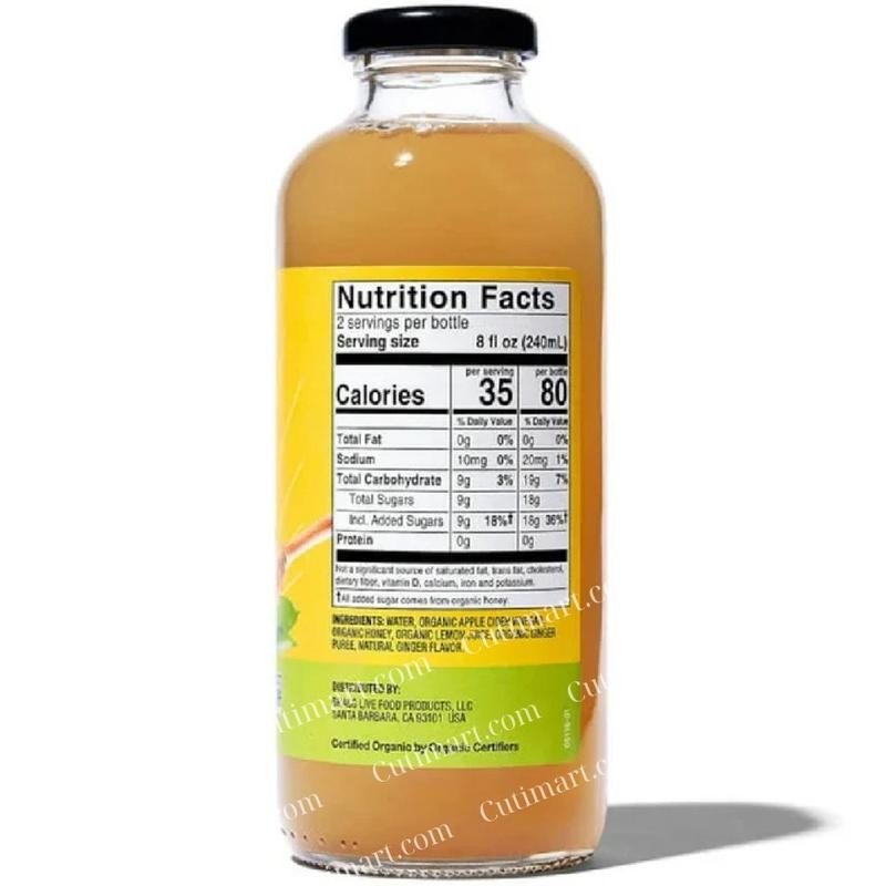 Bragg Applee Cider Vinegar - Ginger Lemon Honey 16 fl