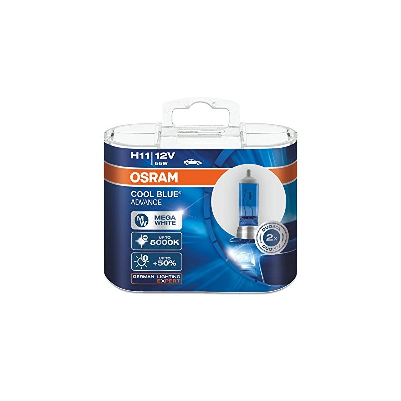 OSRAM H11 12V 55W 5000K 62211CBA Cool Blue Advance Car