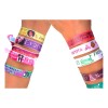 120 Pulseras Tela Personalizadas Logo Marca Campaña (nudo)s Negro