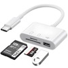 USB C SD Card Reader, 3-In-1 Micro SD Card Reader