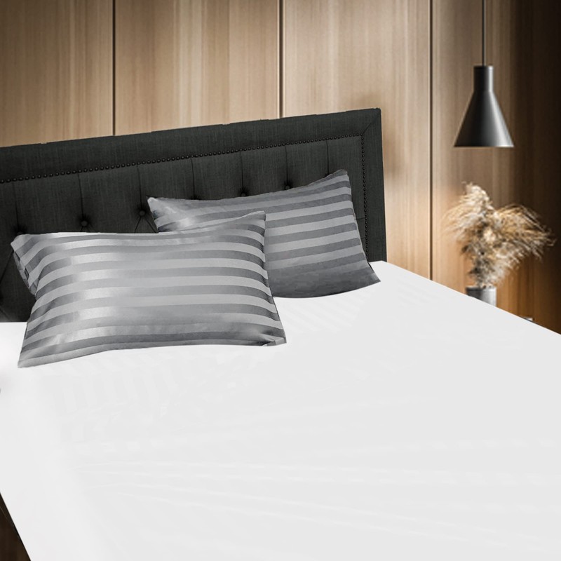 Stripe Satin Silk Pillowcase Pillow cover for Hair and Skin