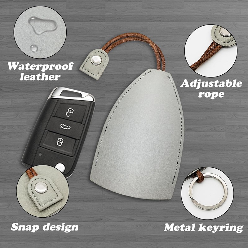 AdiStylinno 4 Pcs Car Key Cases, Creative Pull Out Key