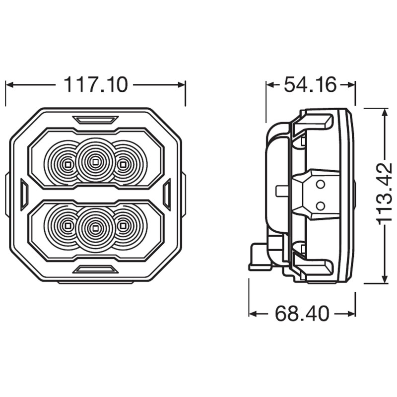 OSRAM LEDriving® Cube PX1500 Spotlight, LEDPWL116-SP, Off Road, LED Work