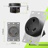RVMATE NEMA TT-30R Receptacle, 30 Amp RV Outlet, 125 Volt