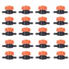 UCLEVER 20pcs 1/4 Inch Barb Shut-Off Valve Universal Drip Irrigation