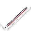 COOLSTEELANDBEYOND Men’s Stainless Steel Bike Chain Bracelet Red White and