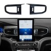 ruihe 2pc Carbon Fiber Color Centre Air Conditioning Dashboard Vent