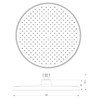 D2211R Rain Shower Head Round Diameter 25.4 cm Anti-limescale Choice
