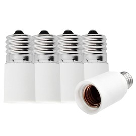 Nuolun E11 Base Converter Adapter E11 to E11 Extension Adapter for Easy Change of Bulb Socket Base (5 Pack)