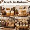 ALISSAR 36 Pcs Western Cowboy Cupcake Toppers, Birthday Party Decor
