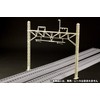 PLUMPMOA HO Gauge 1/80 Overhead Pole, Unassembled, Paper Kit, Resale,