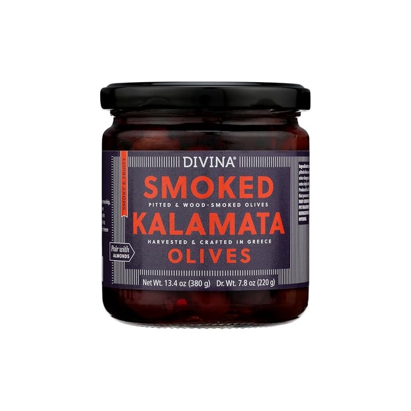 Divina, Smoked Kalamata Olives, 13.7 Ounce