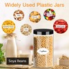 PeacePeo PeacePeo Plastic Jars with Lids, 16 Pcs 32 OZ