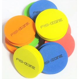FISHZONE - 10 Quality High Density Rig Winders 64mm Diameter x 15mm - Colour Coded to Keep your Sea and Coarse Fishing Rigs Organised and Tangle Free