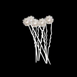 weddecor clustered mit Meer-Pin mit Glaskristall Diamanté Braut-Clips für Frauen und Mädchen in den Abschlussball Hochzeit Brautjungfer Party