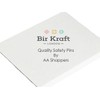 eRadius 10 x Extra Large Safety Pins Kraft Craft Pins