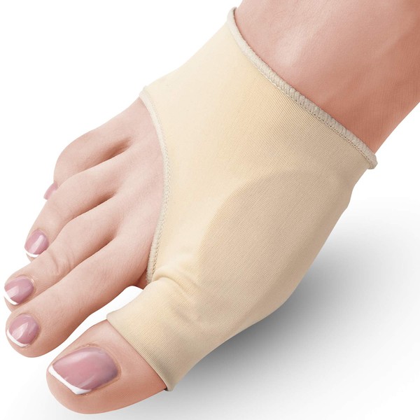 5 STARS UNITED Bunion Corrector and Bunion Relief Sleeve - 2-Pack Gel Pads Hallux Valgus Cover - Toe Socks with Cushions for Men and Women