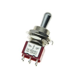 SALECOM Guitar or AMP Amplfier DPDT 3 Way ON OFF ON Toggle Switch Sealed Fat Bat Toggle Switch