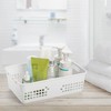 Jucoan 6 Pack White Plastic Storage Baskets, 12 X 7.5