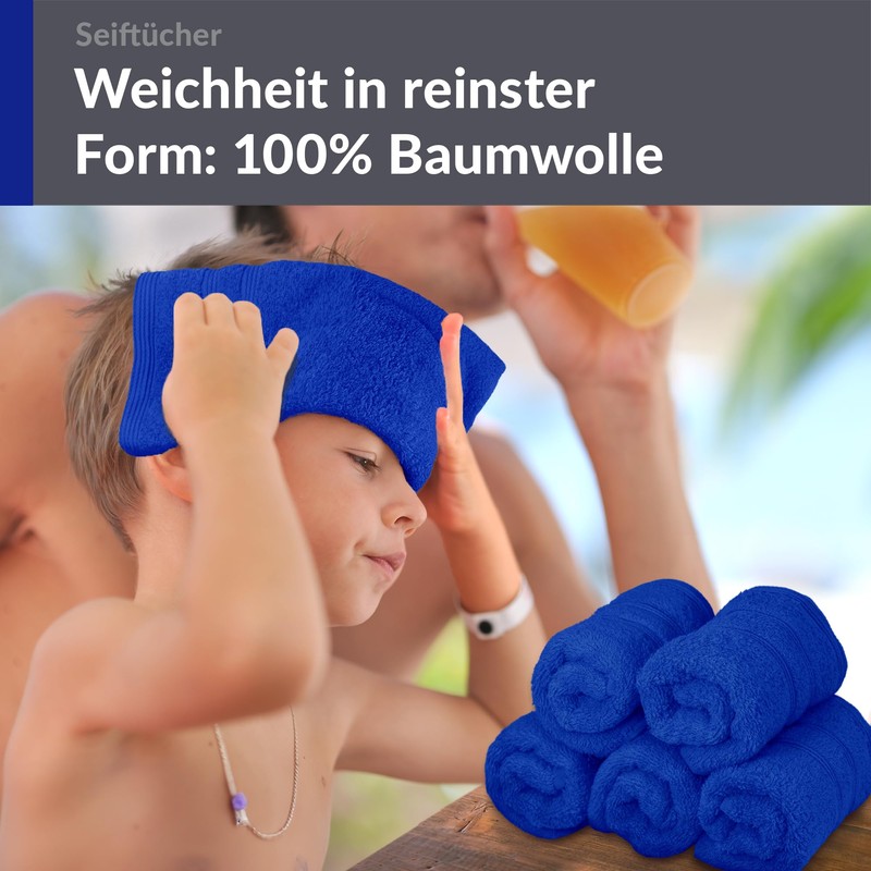 Lashuma Terry Cloth Wash Cloth Set 30 x 30 cm
