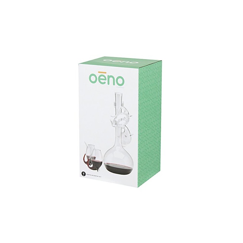 Oenophilia Porto Port Decanter Set, 3.5"H x 1.75"W x 3"D,
