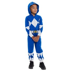 Power Rangers Blue Ranger Toddler Boys Zip Up Coverall 2T