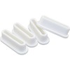 FMHXG 4PCS Silicone Drain Plugs for Sinks Oval Shaped Overflow
