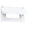 Sigma Engineered Solutions, White Sigma Electric 14249WH 1-Gang Horizontal GFCI Cover