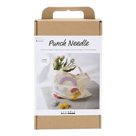 Craft Punch Needle, Pastel Colours, Tote Bag, 1 Pack