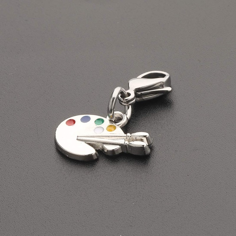 CHOORO Artist Palette Clip-on Charm Paint Palette Zipper Pull Gift