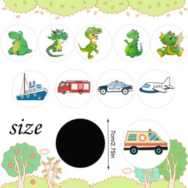 10 Pcs Potty Training Stickers, Waterproof Color Changing Toilet Stickers Reusable Potty Training Seat Magic Stickers Potty Training Reward Stickers Potty Targets Stickers for Boys Girls (10 Patterns)