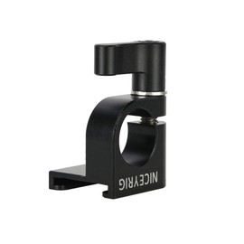 NICEYRIG 15mm Rod Clamp with Cold Shoe Adapter Monitor Mount / Microphone Mount / Smartphone Mount - 426